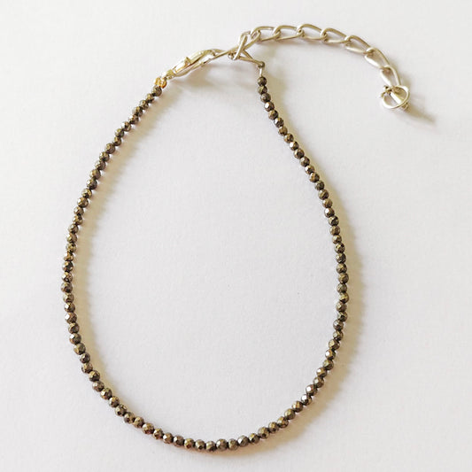 Pyrite Anklet - Grounding, Opportunity and Wealth